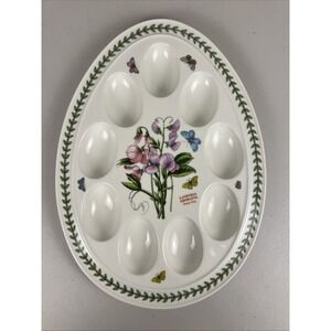 Portmeirion Botanic Garden SWEET PEA Deviled Egg Plate‎ Serving Tray